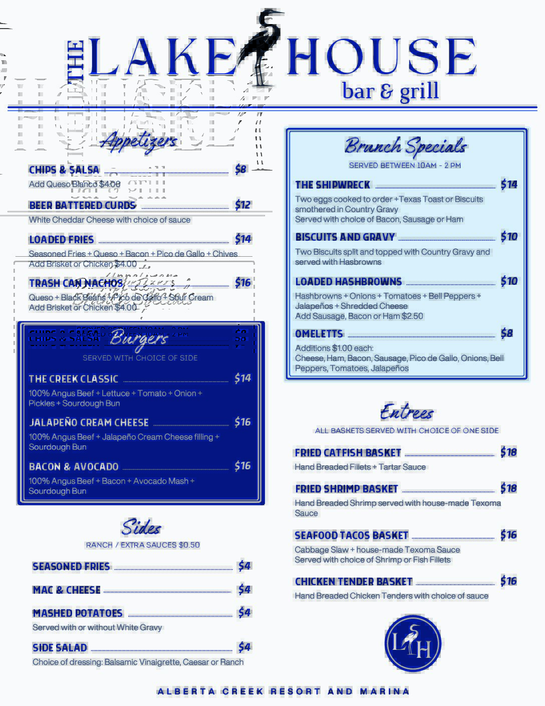 2026 Cafe Menu shortened page 1